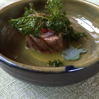 Elements - Local blue fin tuna with Swiss chard and yeast - New American Near Me - Princeton, New Jersey