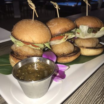 Tailgaters - Snookered - Shrimp sliders with a tomatillo-habanero jam - Pool Halls Near Me - Frisco, Texas Tailgaters - Snookered - Shrimp sliders with a tomatillo-habanero jam - Pool Halls Near Me - Frisco, Texas