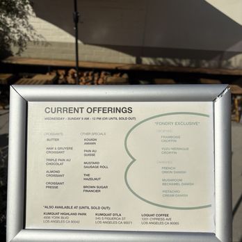 Fondry - Menu - Cafes Near Me - Los Angeles, California