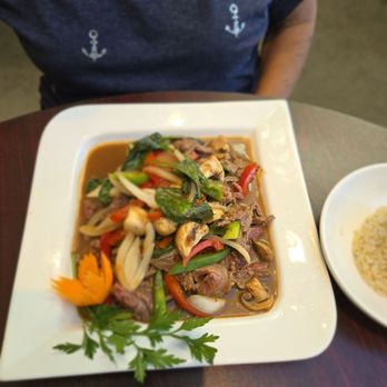 Peppermint Thai Cuisine - Beef Basil was really lively flavors! 1st time having this dish, believe it or not! - Thai Near Me - Pepper Pike, Ohio Peppermint Thai Cuisine - Beef Basil was really lively flavors! 1st time having this dish, believe it or not! - Thai Near Me - Pepper Pike, Ohio
