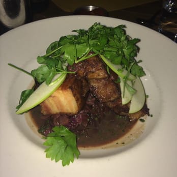 Gilt Bar - Pork belly with granny Apple slices on top - New American Near Me - Chicago, Illinois Gilt Bar - Pork belly with granny Apple slices on top - New American Near Me - Chicago, Illinois