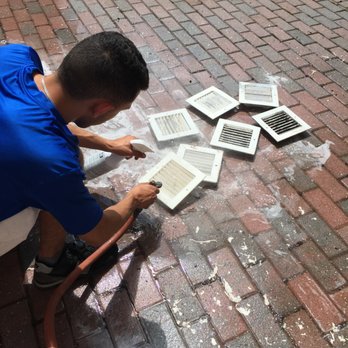 Premier HVAC Services - Cleaning bathroom exhaust vent covers in the private house in Staten Island. - Heating & Air Conditioning/HVAC Near Me - Staten Island, New York