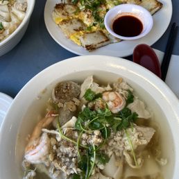 Chicken Rice Stick Noodle Soup
