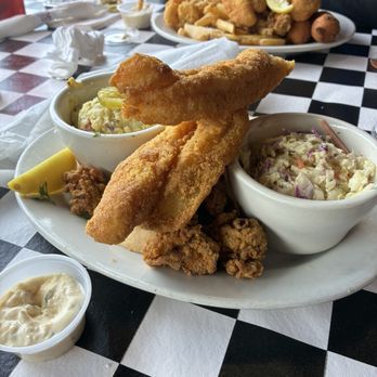 Koz's - Fry Fish ,Shrimp and Oysters Potatoes Salad and Tartar Sauce Coleslaw - Sandwiches Near Me - Harahan, Louisiana Koz's - Fry Fish ,Shrimp and Oysters Potatoes Salad and Tartar Sauce Coleslaw - Sandwiches Near Me - Harahan, Louisiana