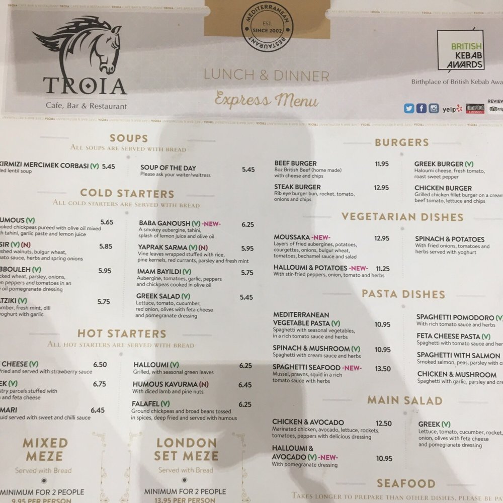 Southbank - Menu - Mediterranean Near Me - London, XGL Southbank - Menu - Mediterranean Near Me - London, XGL