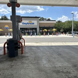 76 Gas Station - Outside at pump