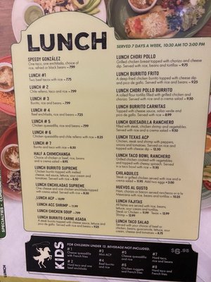 Menu photo 1 El Ranchero Roxboro, NC