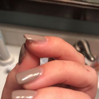 AB Nails Spa - Right after I left. Completely unacceptable. - Nail Salons Near Me - Warrenton, Virginia