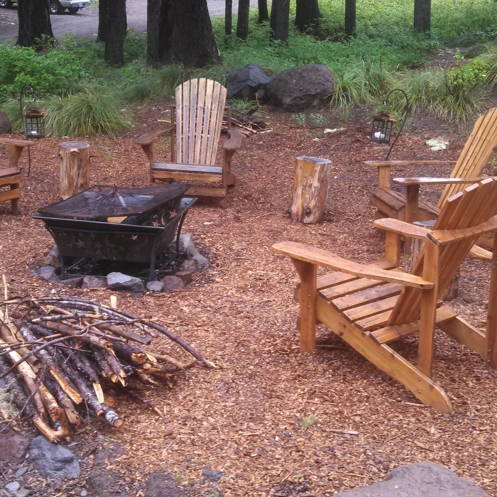 Fire pit out front