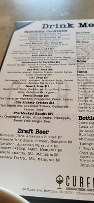 Menu photo 4 Curfew Memphis, TN