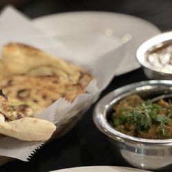 Hungry Elephant Bar & Grill - Baingan Bharta: grilled eggplant (baigan) with tomato, onion, herbs and spices. It is very good.