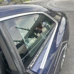 Damaged and bent panel
