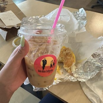 Hola Adios Coffeeshop - Cinnamon Brown sugar oat milk latte - Coffee & Tea Near Me - Tustin, California Hola Adios Coffeeshop - Cinnamon Brown sugar oat milk latte - Coffee & Tea Near Me - Tustin, California