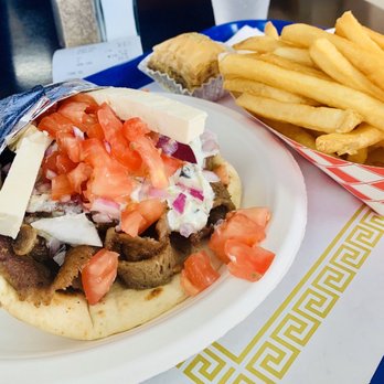 Yiassoo - Super Gyro + Fries - Greek Near Me - Cupertino, California Yiassoo - Super Gyro + Fries - Greek Near Me - Cupertino, California