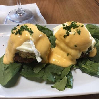 Ruby Sunshine Knoxville - Blue Crab Benedict!! On a fried green tomato! - Breakfast & Brunch Near Me - Knoxville, Tennessee