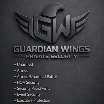 Guardian Wings Private Security - From unarmed patrols to executive protection Guardian Wings covers every level of security. - Security Services Near Me - Glendale, California Guardian Wings Private Security - From unarmed patrols to executive protection Guardian Wings covers every level of security. - Security Services Near Me - Glendale, California