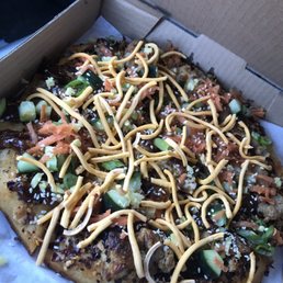 Ginger beef pizza
