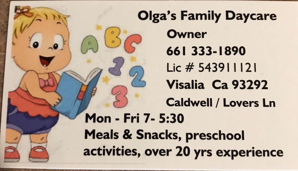 OLGAS FAMILY DAYCARE / PRESCHOOL Updated September 2024 12 Photos