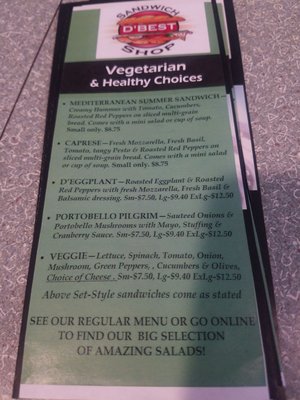 Menu photo 5 D'Best Sandwich Shop Boca Raton, FL
