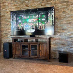Family room surround sound system Family room surround sound system