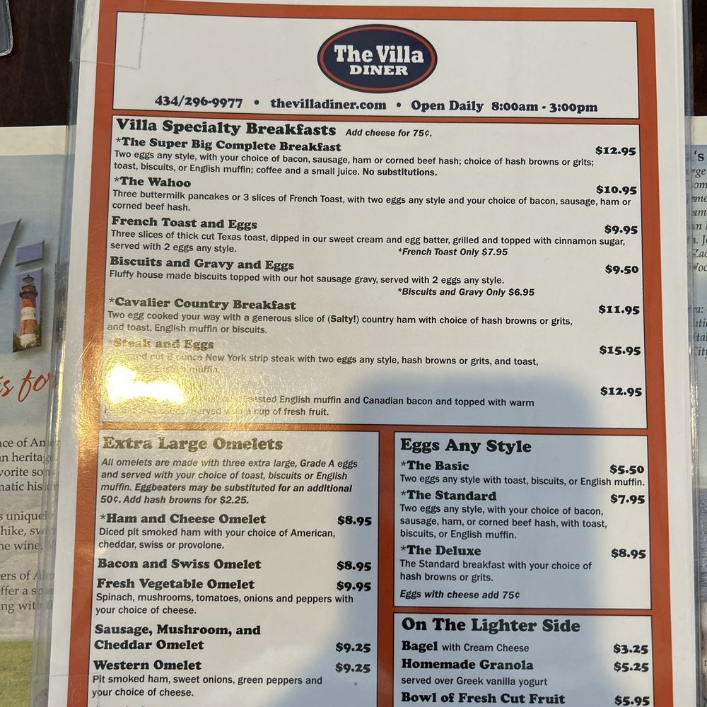 The Villa Diner - Italian Near Me - Charlottesville, Virginia