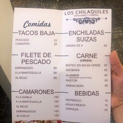 Los Chilaquiles - Menu