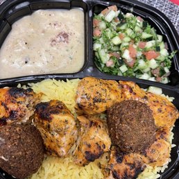 Chicken Kabob with Rice Plate Chicken Kabob with Rice Plate
