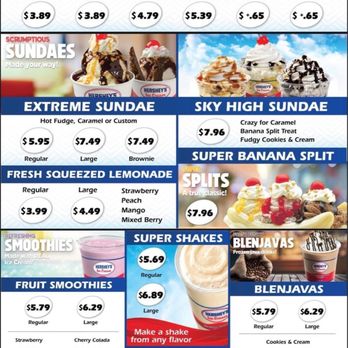 Sam’s Ice Cream - the menu of the restaurant - Ice Cream & Frozen Yogurt Near Me - Bermuda Run, North Carolina