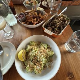 Fried Brussel Sprouts, Regular Fries, Tagliatelle