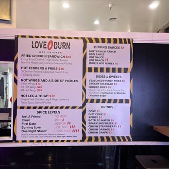 Love Burn - Menu - Chicken Shop Near Me - San Francisco, California Love Burn - Menu - Chicken Shop Near Me - San Francisco, California