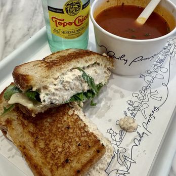 Daily Provisions - Tuna Melt ($13.50) Tomato Soup ($7) - Cafes Near Me - New York, New York Daily Provisions - Tuna Melt ($13.50) Tomato Soup ($7) - Cafes Near Me - New York, New York
