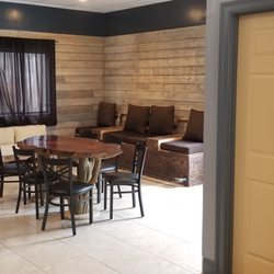 Bru RI Coffee Bar - Quiet seating area for a small group, a meeting or just a study area.