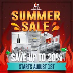 L&T Restaurant Equipment - Offer ends August 31, 2024. Don't miss out!
