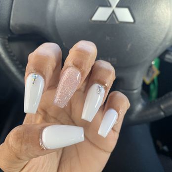 Avalon Nails - This is how they look now! Not sure why the lady couldn't have done it correctly. Instead I had the manager to do it! - Nail Salons Near Me - Garland, Texas Avalon Nails - This is how they look now! Not sure why the lady couldn't have done it correctly. Instead I had the manager to do it! - Nail Salons Near Me - Garland, Texas