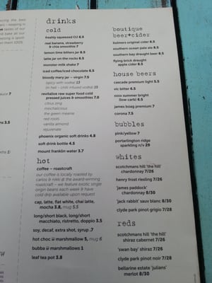 Menu photo 1 63 Degrees Geelong West, VIC Menu photo 1 63 Degrees Geelong West, VIC