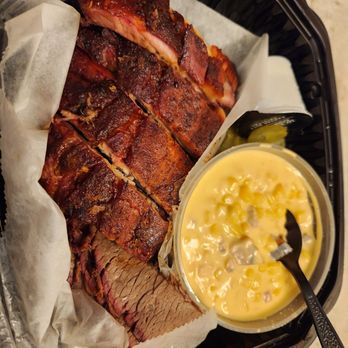 Jack Stack Barbecue - Freight House - Ribs, mac and cheese, ready to go! - Barbeque Near Me - Kansas City, Missouri