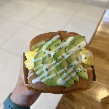 Oh K Dog & Egg Toast - delicious avocado egg toast with garlic bread // ig: @sandyeatslocal - Sandwiches Near Me - Carrollton, Texas
