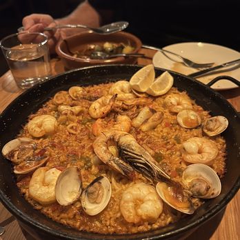 Bulla Gastrobar - Seafood paella - Spanish Near Me - Plano, Texas Bulla Gastrobar - Seafood paella - Spanish Near Me - Plano, Texas