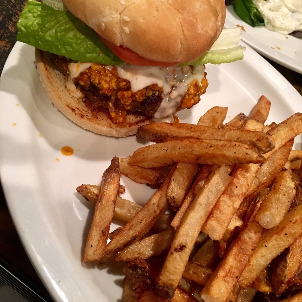 Plates Restaurant & Catering - Buffalo burger - New American Near Me - Baltimore, Maryland Plates Restaurant & Catering - Buffalo burger - New American Near Me - Baltimore, Maryland