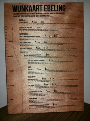 Menu photo 6 De Ebeling Amsterdam, NH
