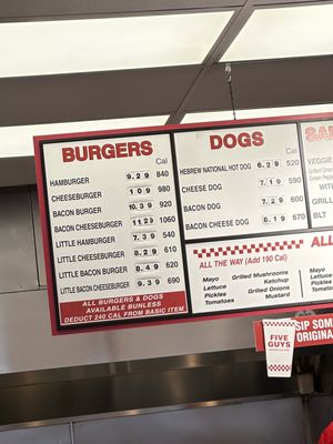 Menu photo 1 Five Guys Edgewater, NJ