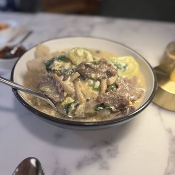 Silk Road - Beef Noodle with Gravy (I added egg) - Dim Sum Near Me - Houston, Texas Silk Road - Beef Noodle with Gravy (I added egg) - Dim Sum Near Me - Houston, Texas