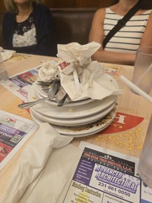 Old Hamlin Restaurant - Cleared our plates and the waiter exclaimed, "Wow, we won't be needing any boxes today." I felt very accomplished. - Ludington, MI