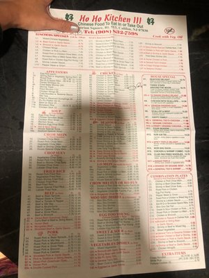 Menu photo 2 Ho Ho Kitchen Califon, NJ