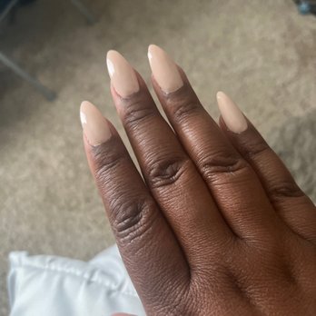 Ocean Nails - I ask the tech could he do a clean up around nails to to his sloppy work, he stated, " it will come off as it grow out". - Nail Salons Near Me - Stockbridge, Georgia