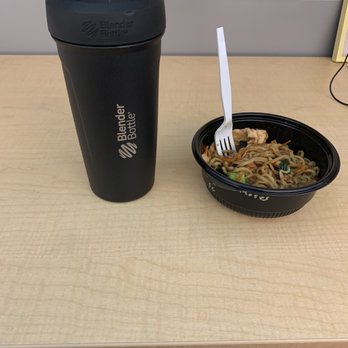 Wok the Line - A blender bottle to reference the size of the bowl. - Chinese Near Me - Pleasant Grove, Utah Wok the Line - A blender bottle to reference the size of the bowl. - Chinese Near Me - Pleasant Grove, Utah