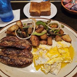 Mil's Bar & Grill - Italian Sausage & Eggs with Country Potatoes & Wheat Toast