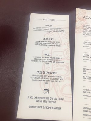 Menu photo 6 Acapulco Taqueria Tampa, FL Menu photo 6 Acapulco Taqueria Tampa, FL