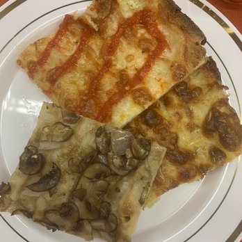 Forno Tony - Mushroom, spicy and sausage/potato slices - Pizza Near Me - Rochester, New York
