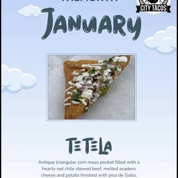 City Tacos - January 2026 Taco of the month - Tacos Near Me - La Mesa, California City Tacos - January 2026 Taco of the month - Tacos Near Me - La Mesa, California